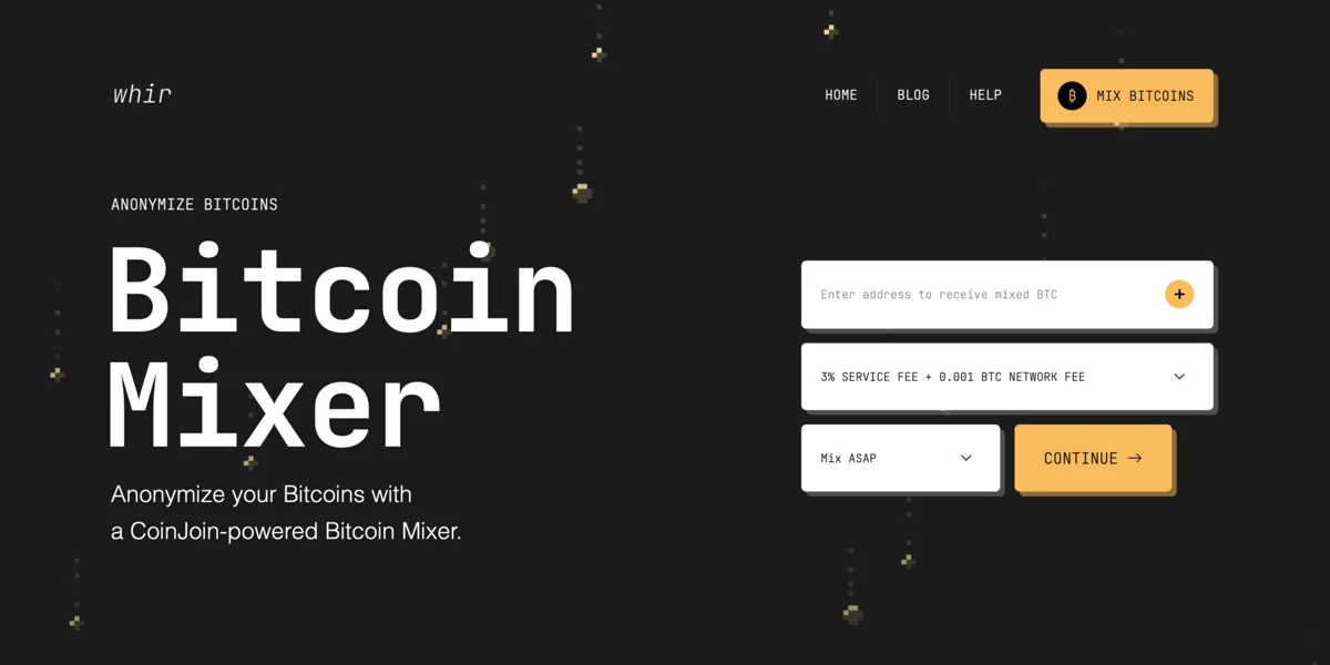 Whir Bitcoin Mixer